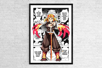 Demon Slayer Anime Canvas Poster for Home Decor - C / 30x40cm no frame - Posters