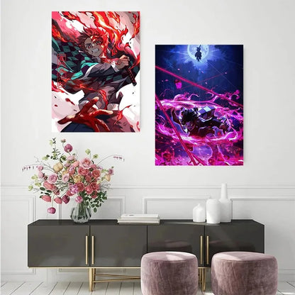 Demon Slayer Rengoku Art Poster Canvas for Home - Posters