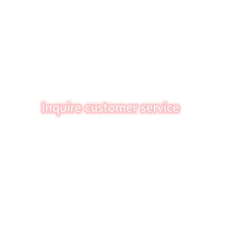 Pink neon inquire customer service text on white background for decorbites™ designer metal chandelier display