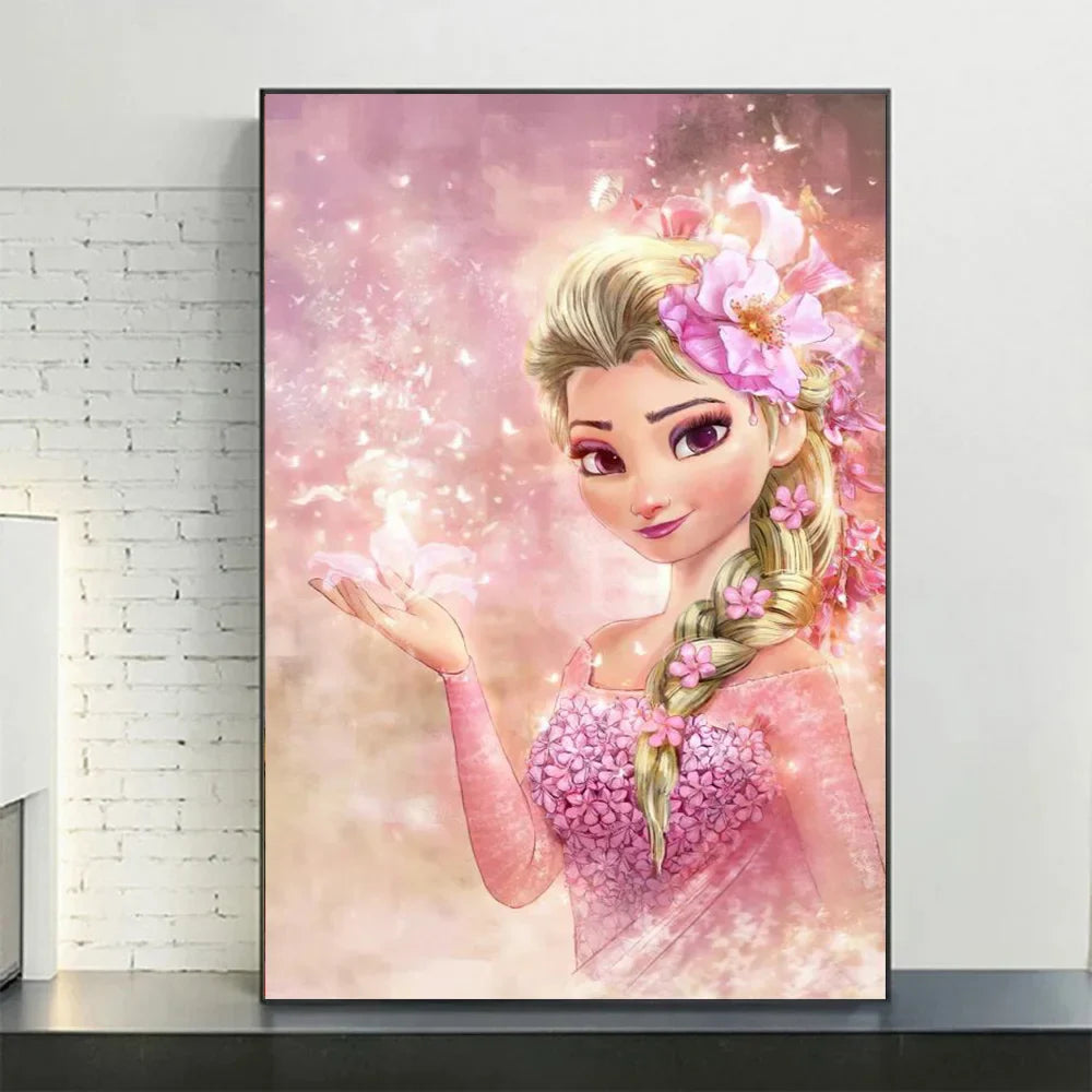 Disney Frozen Anna & Elsa Canvas Art - Style 7 / 40X60cm Unframed - Posters