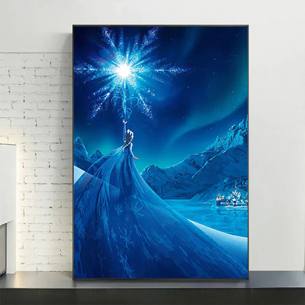 Disney Frozen Anna & Elsa Canvas Art - Style 12 / 40X60cm Unframed - Posters