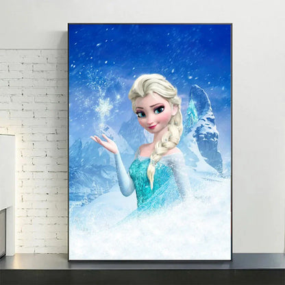Disney Frozen Anna & Elsa Canvas Art - Style 4 / 40X60cm Unframed - Posters