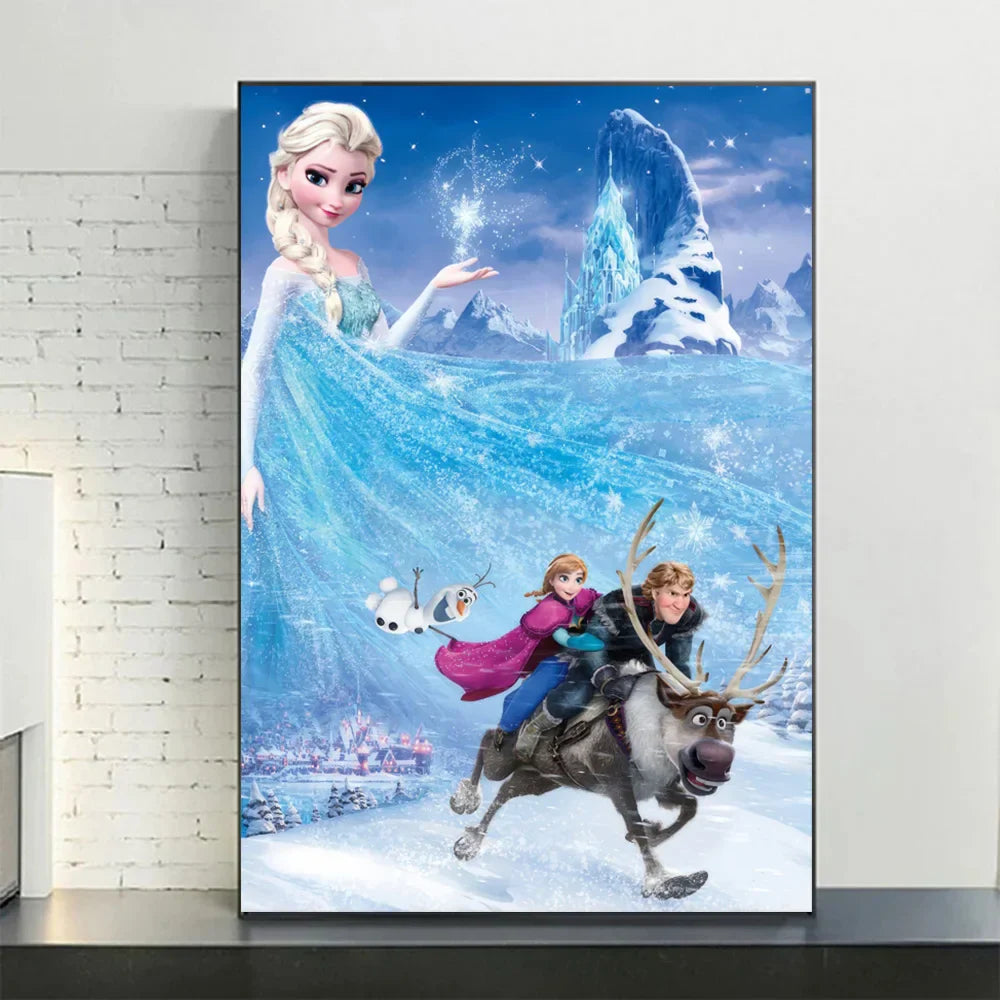 Disney Frozen Anna & Elsa Canvas Art - Style 11 / 40X60cm Unframed - Posters