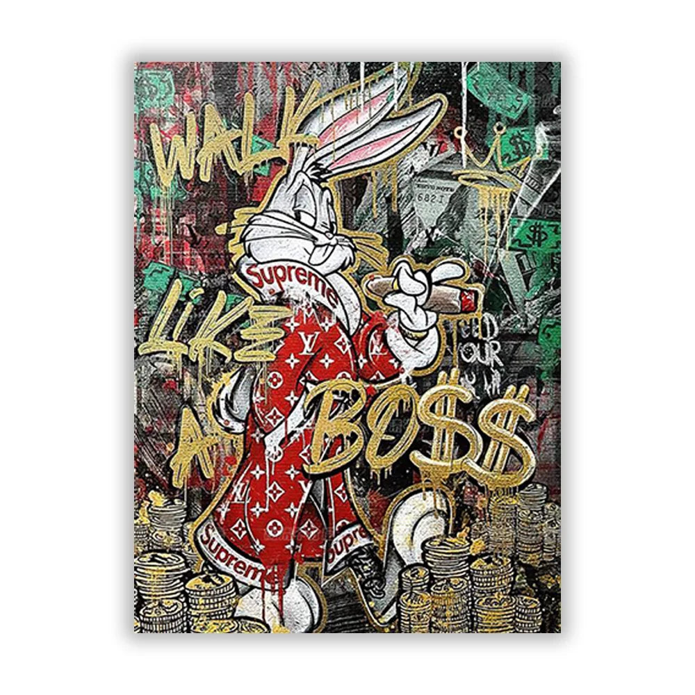 Disney Marvel Donald Duck Canvas Wall Art - Style 3 / 30X45cm Unframed - Posters