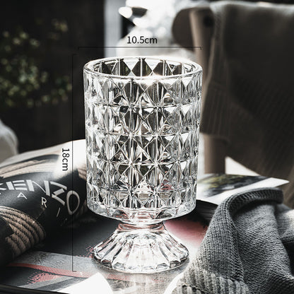Elegant Crystal Glass Vase for Flower Arrangement - Vase
