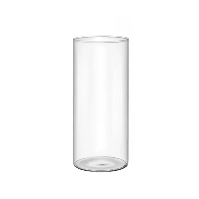 Decorbites™ elegant glass cylinder vase with smooth transparent surface and rounded edges for flowers