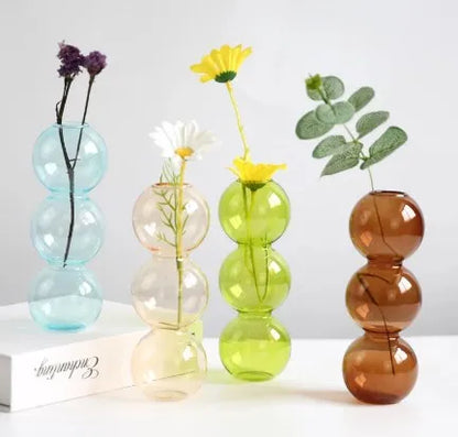 Elegant Glass Vase Home Decor Accent - Vase