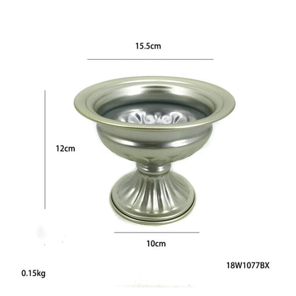 Elegant Metal Flower Vase Candle Holders - A 12x15.5cm - Vase