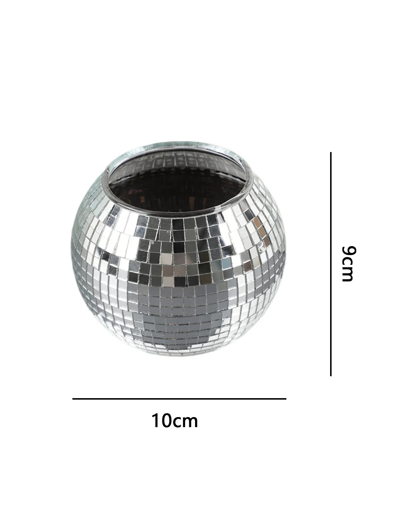 Elegant Round Glass Vase for Home Decor - yinse - Vase