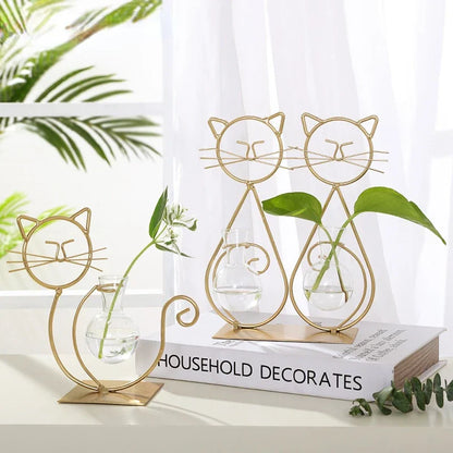 Flamingo Metal Vase for Home Decor - Vase