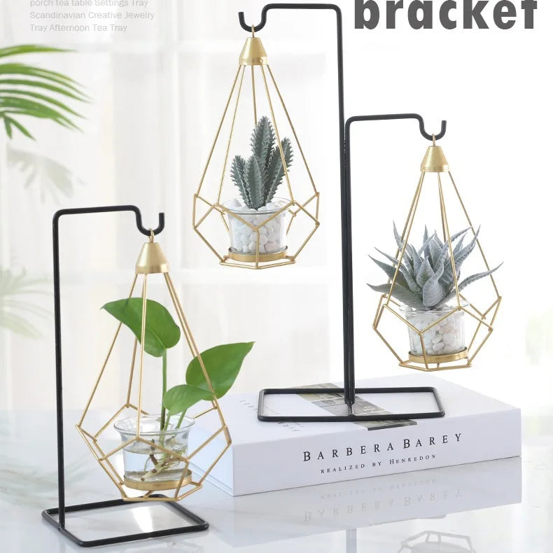 DecorBites™ Flamingo Metal Vase for Home Decor