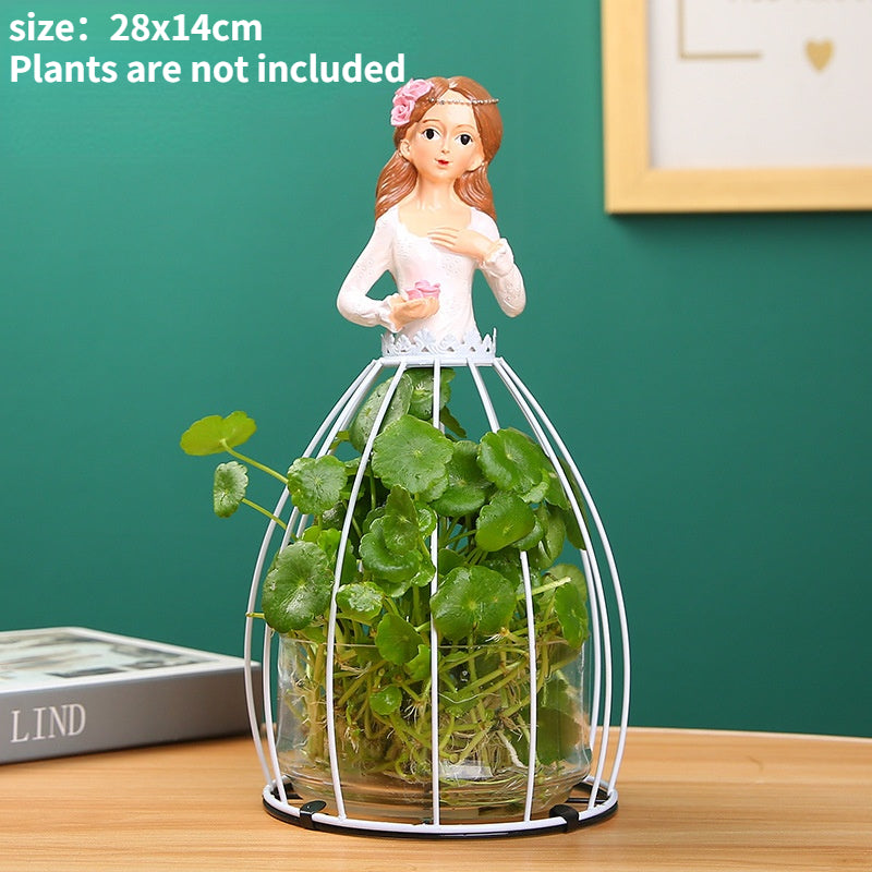 Flamingo Metal Vase for Home Decor - Vase