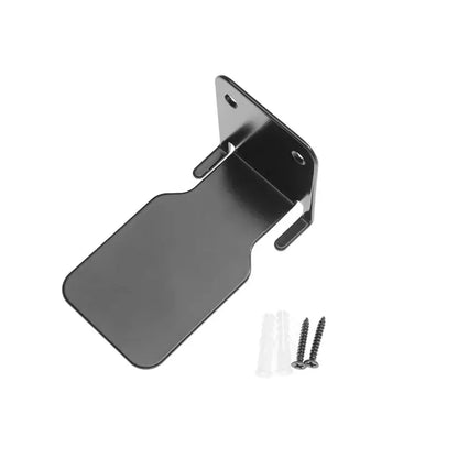 Black metal wall mount bracket with two screws and plastic anchors included for decorbites 2pcs floating bookshelf set
