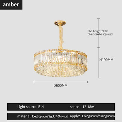 Gold electroplated two tier french crystal chandelier with clear k9 crystal prisms by decorbites french crystal