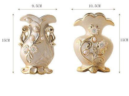 Frosted Porcelain Flower Vase for Home Decor - Vase