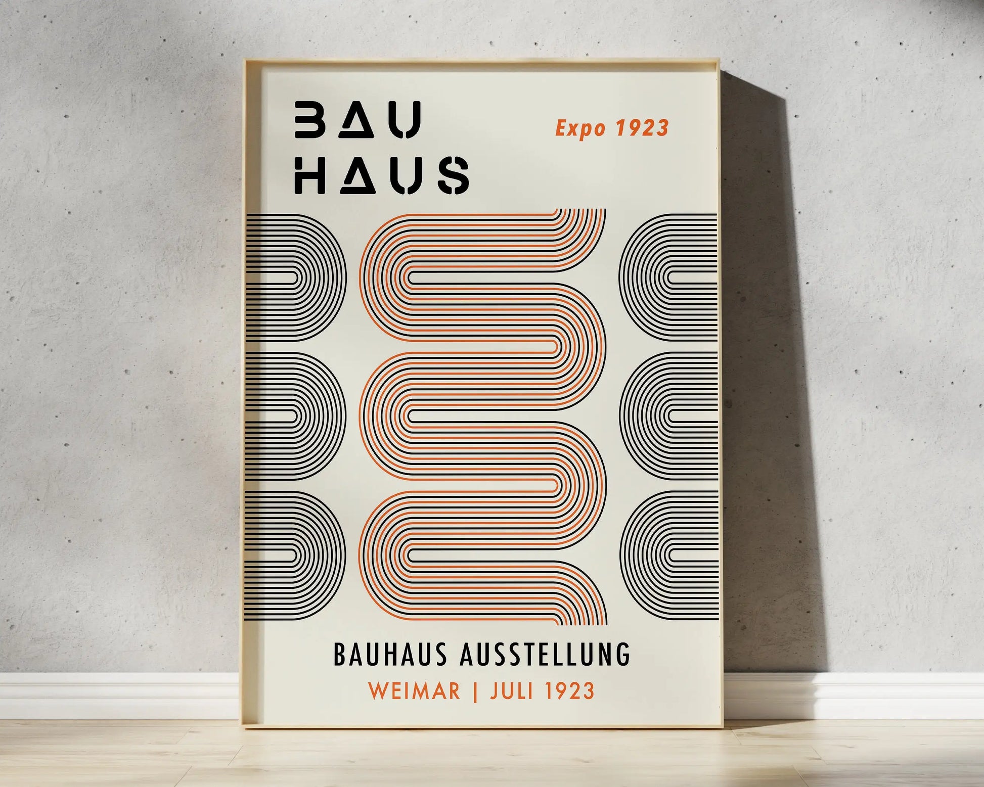 Geometric Bauhaus Canvas Prints - Bright Home Decor - Posters