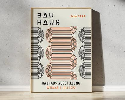 Geometric Bauhaus Canvas Prints - Bright Home Decor - Posters