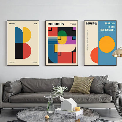 Geometric Bauhaus Pop Art Canvas Prints - Posters