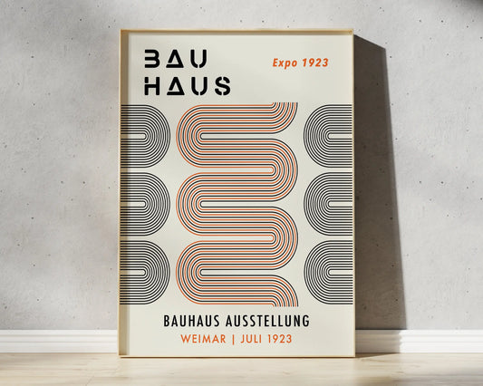 Geometric Canvas Prints - Bright Mid-Century Wall Art - 10 / 50x70cm No Framed - Posters