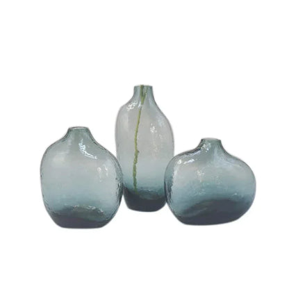 Geometric Zen Glass Vase for Single Flower Arrangement - Vase