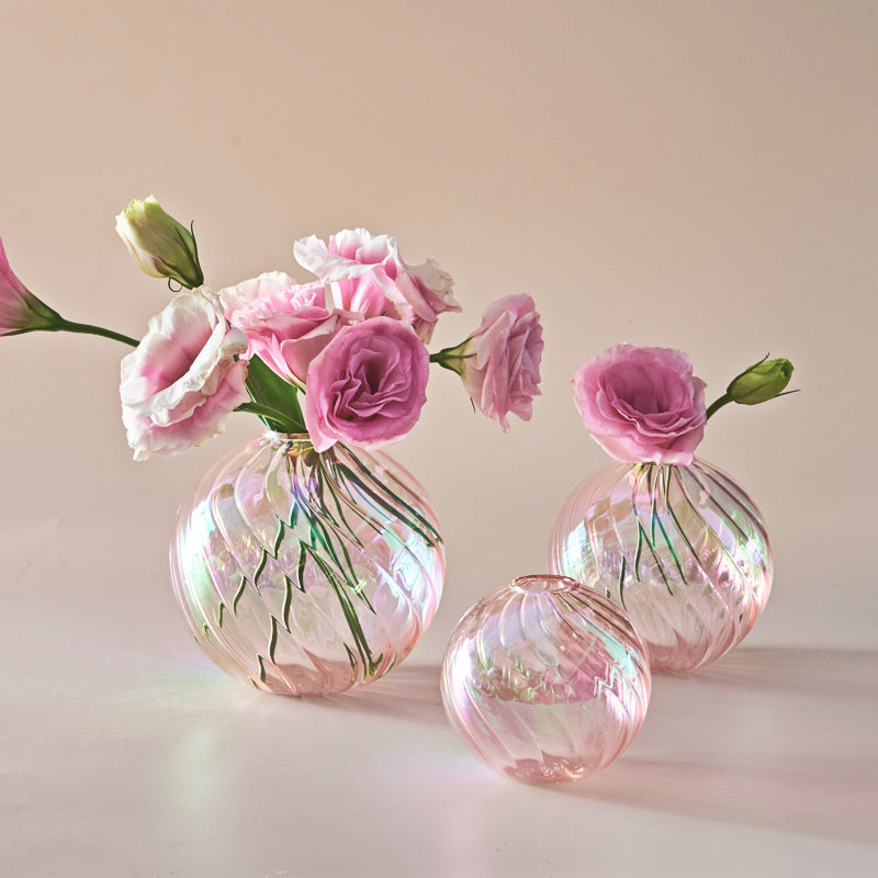 Glass Ball Vases Set for Home Decor - Vase