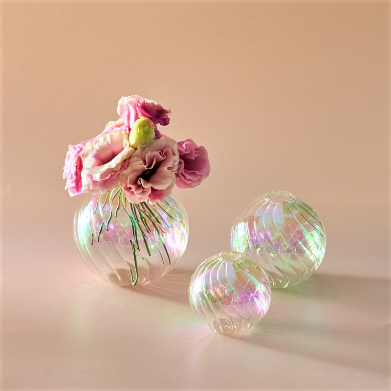 Glass Ball Vases Set for Home Decor - Vase