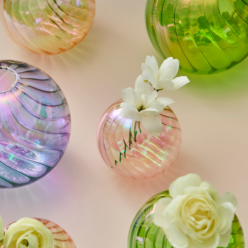 Glass Ball Vases Set for Home Decor - Vase