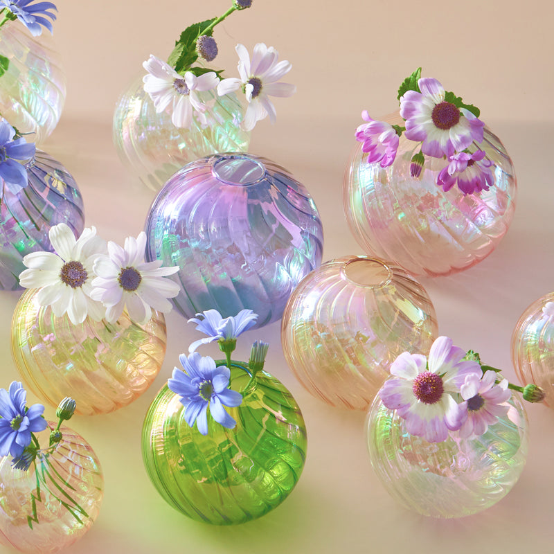 Glass Ball Vases Set for Home Decor - Vase