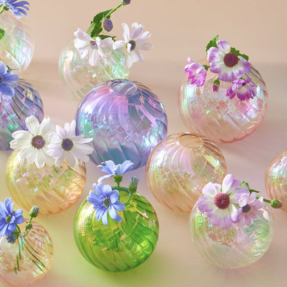 Glass Ball Vases Set for Home Decor - Vase