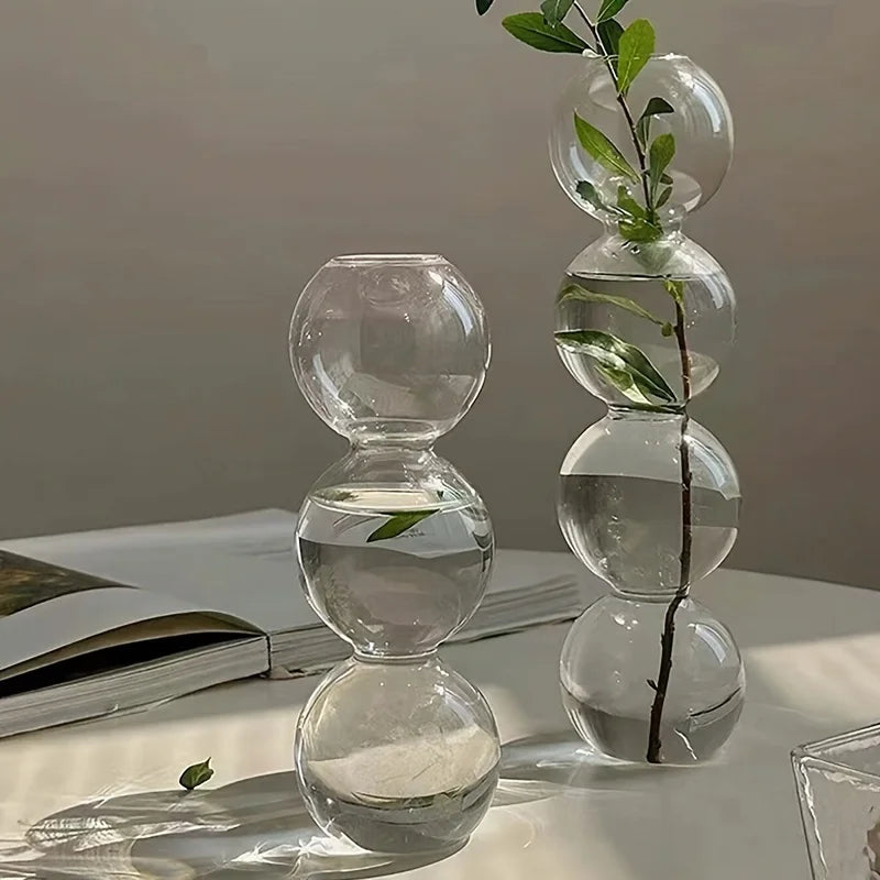 Glass Bubble Hydroponic Vase for Wedding and Home - Vase