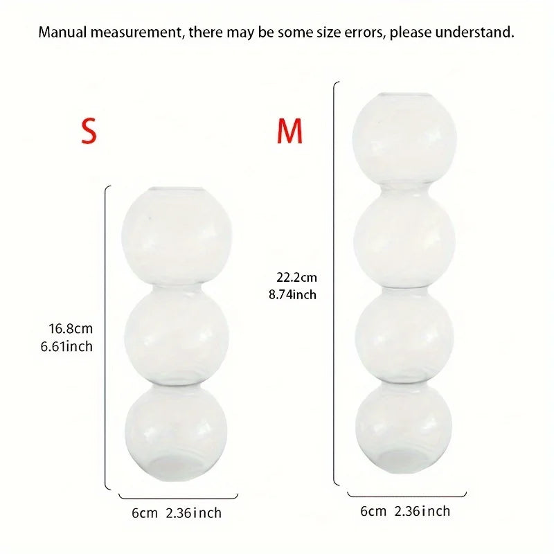 DecorBites™ Glass Bubble Hydroponic Vase for Wedding and Home