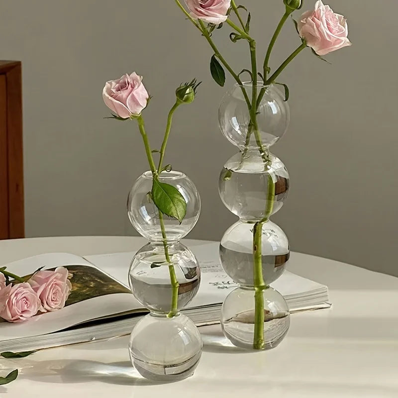 DecorBites™ Glass Bubble Hydroponic Vase for Wedding and Home