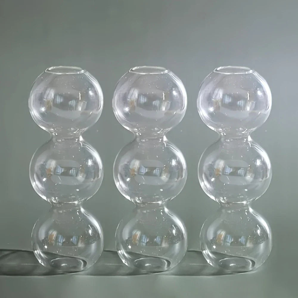 Glass Bubble Hydroponic Vase for Wedding and Home - S size 3pcs - Vase