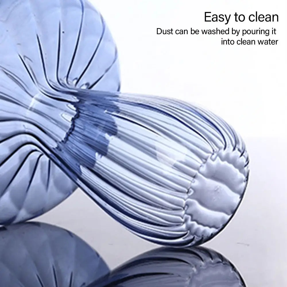 DecorBites™ Glass Mushroom-Shaped Vase for Home Decor