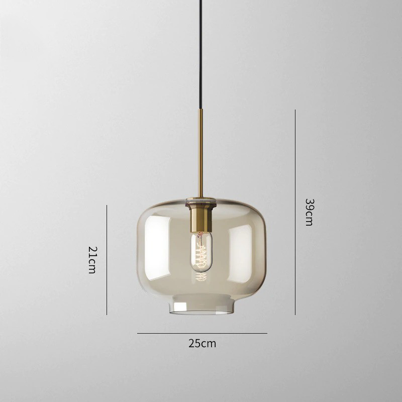 Glass Pendant Lights - Rectangle