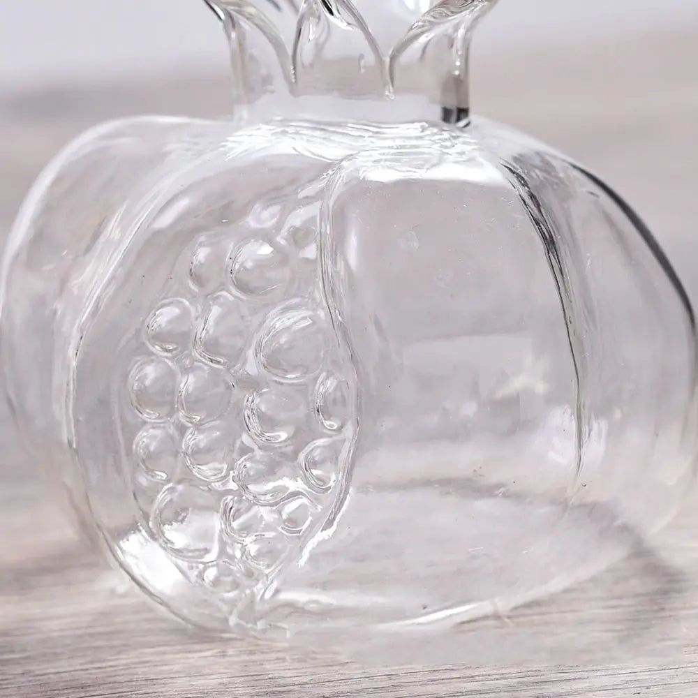 Glass Pomegranate Flower Vase Home Decor - Vase