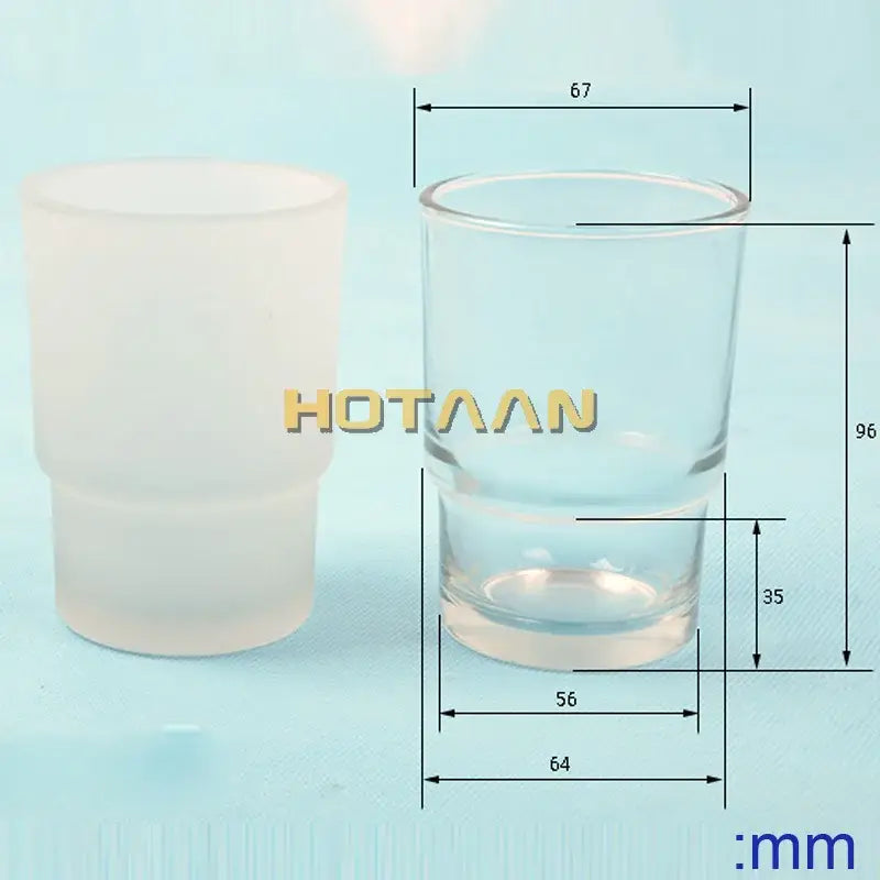 Clear glass tumbler cup with cylindrical body and wider rim for bathroom use in decorbites glass tumbler cup holder