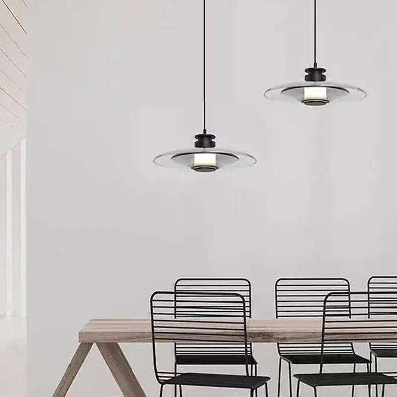Modern black decorbites glass wall lamp with clear glass shades perfect as a minimalist glass wall lamp for dining areas