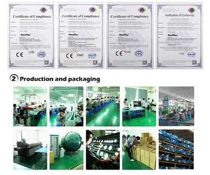 Four official compliance certificates for decorbites gold glass bubble chandelier for dining room use