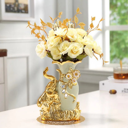 Gold Glass Vase for Stylish Home Decor - G - Vase