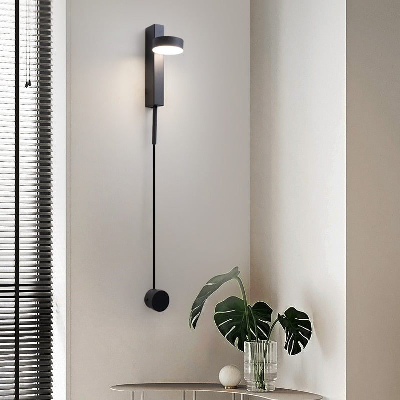 Gold Wall Lamp with Dimmer Switch