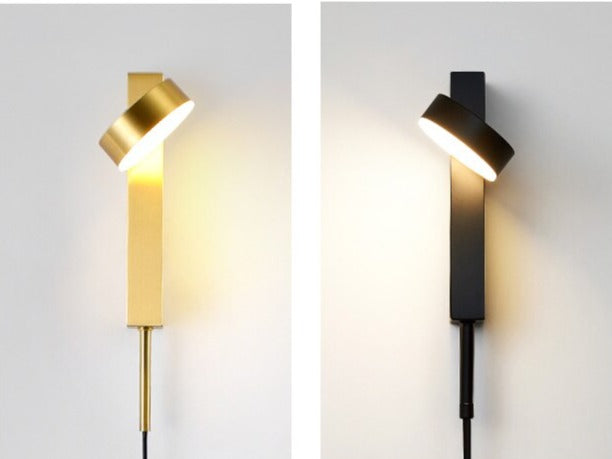 Gold Wall Lamp with Dimmer Switch