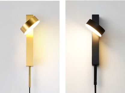 Gold Wall Lamp with Dimmer Switch