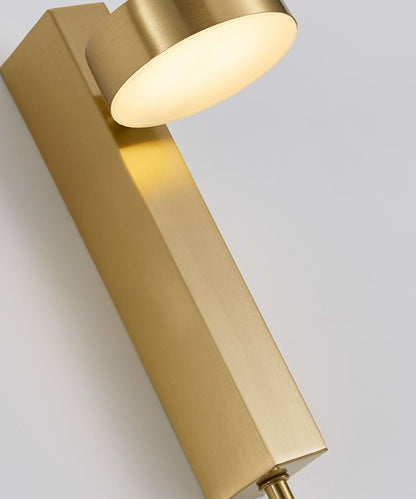 Gold Wall Lamp with Dimmer Switch