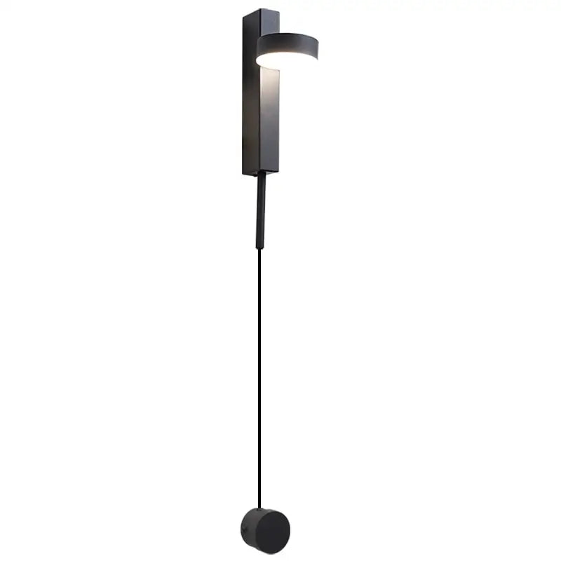 Modern black minimalist wall lamp with spherical base and dimmer switch from decorbites wall lamps collection