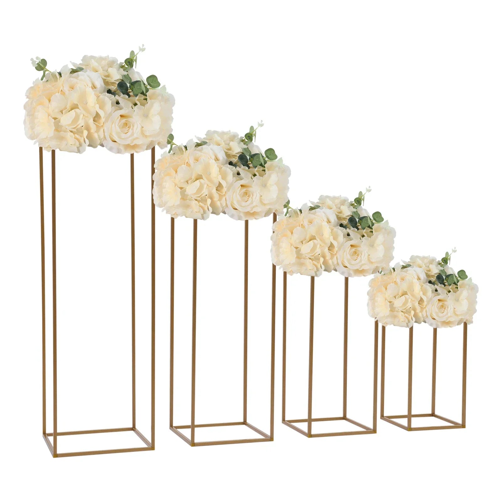 Gold Wedding Flower Vase Stand Set - Vase