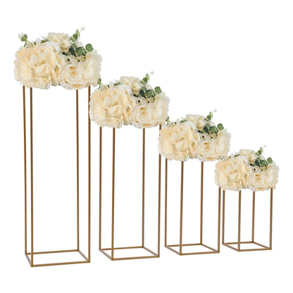 Gold Wedding Flower Vase Stand Set - Vase