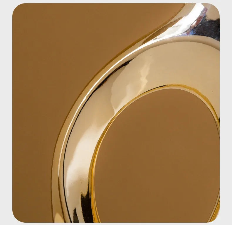 Golden Flower Vase - Home Decor Accessory - golden - Vase