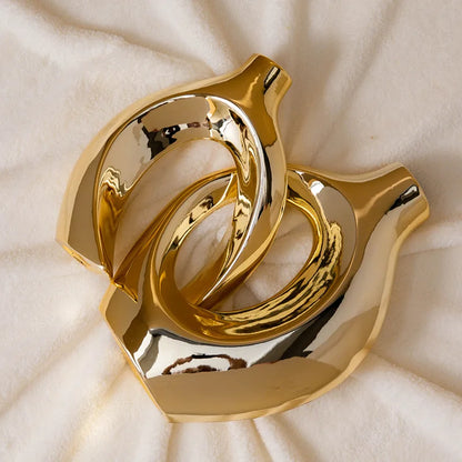 Golden Flower Vase - Home Decor Accessory - golden - Vase