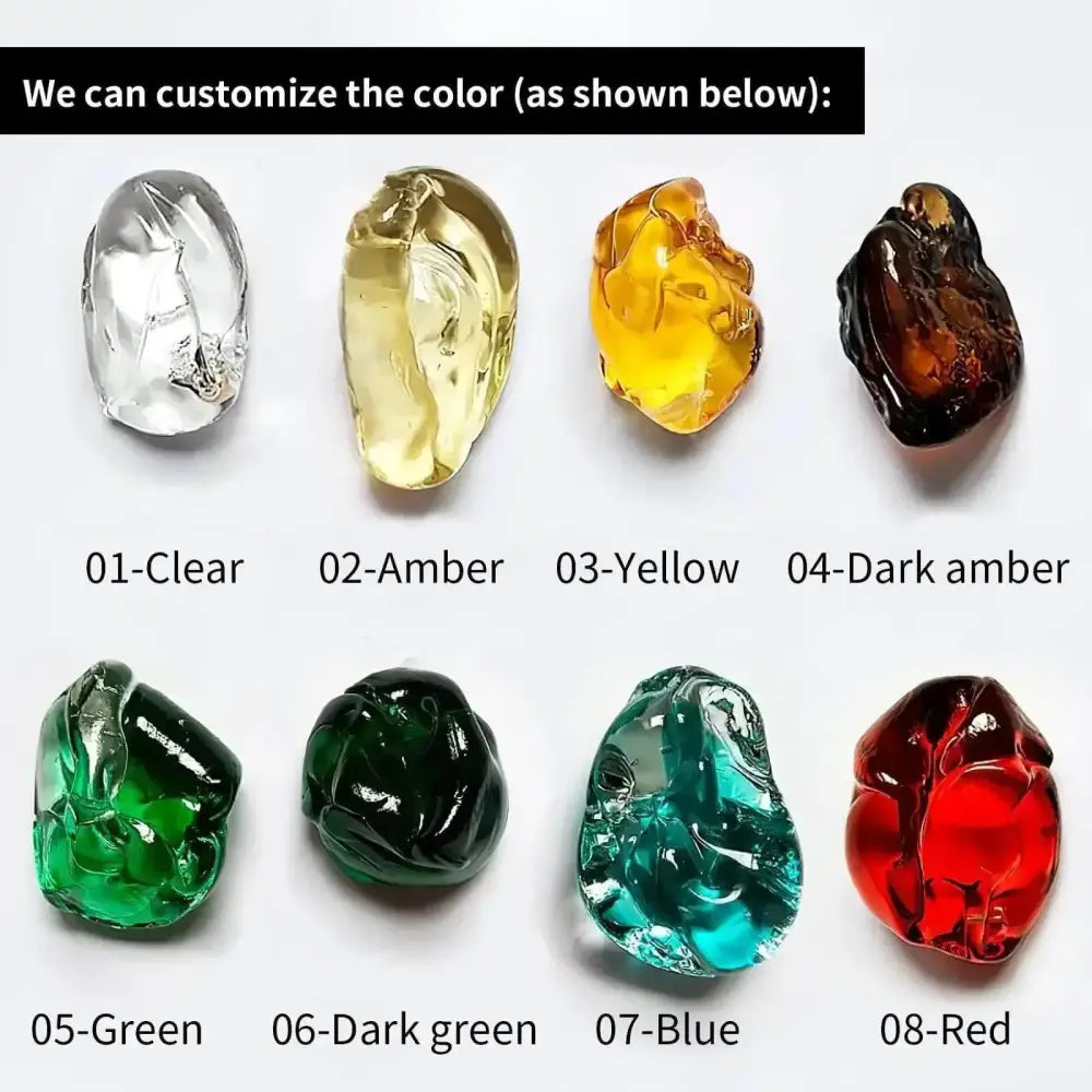 Customizable translucent resin green crystal stone pendants in vibrant colors for decorbites™ green crystal chandelier